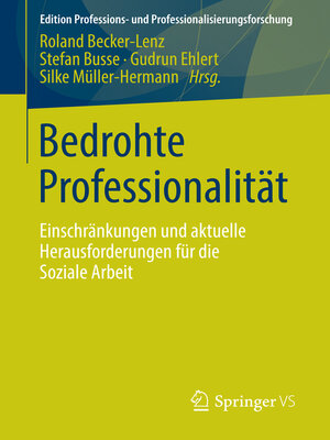 cover image of Bedrohte Professionalität